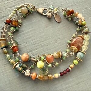 Anne Vaughan Beaded Multi Strand Bracelet
